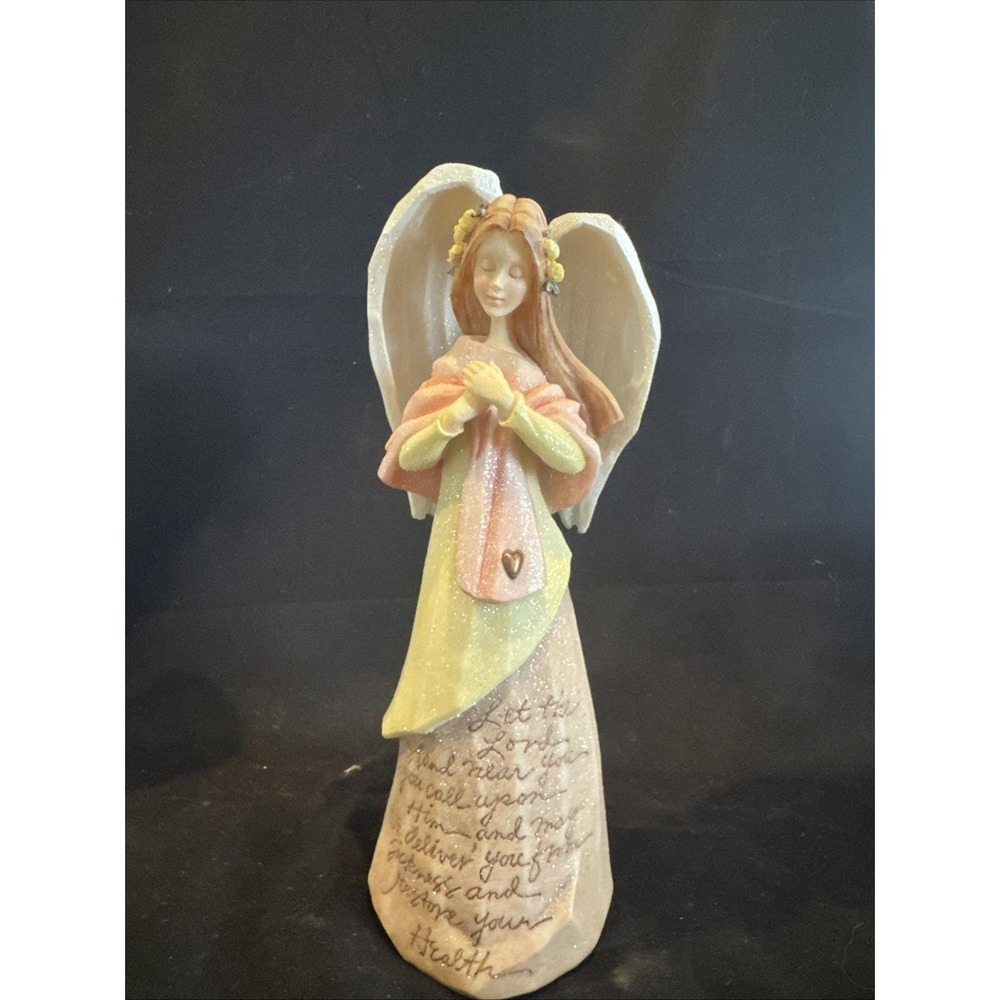 Foundations 2004 By Enesco  "Restore Your Health" Angel Figurine #120098 -9.5"
